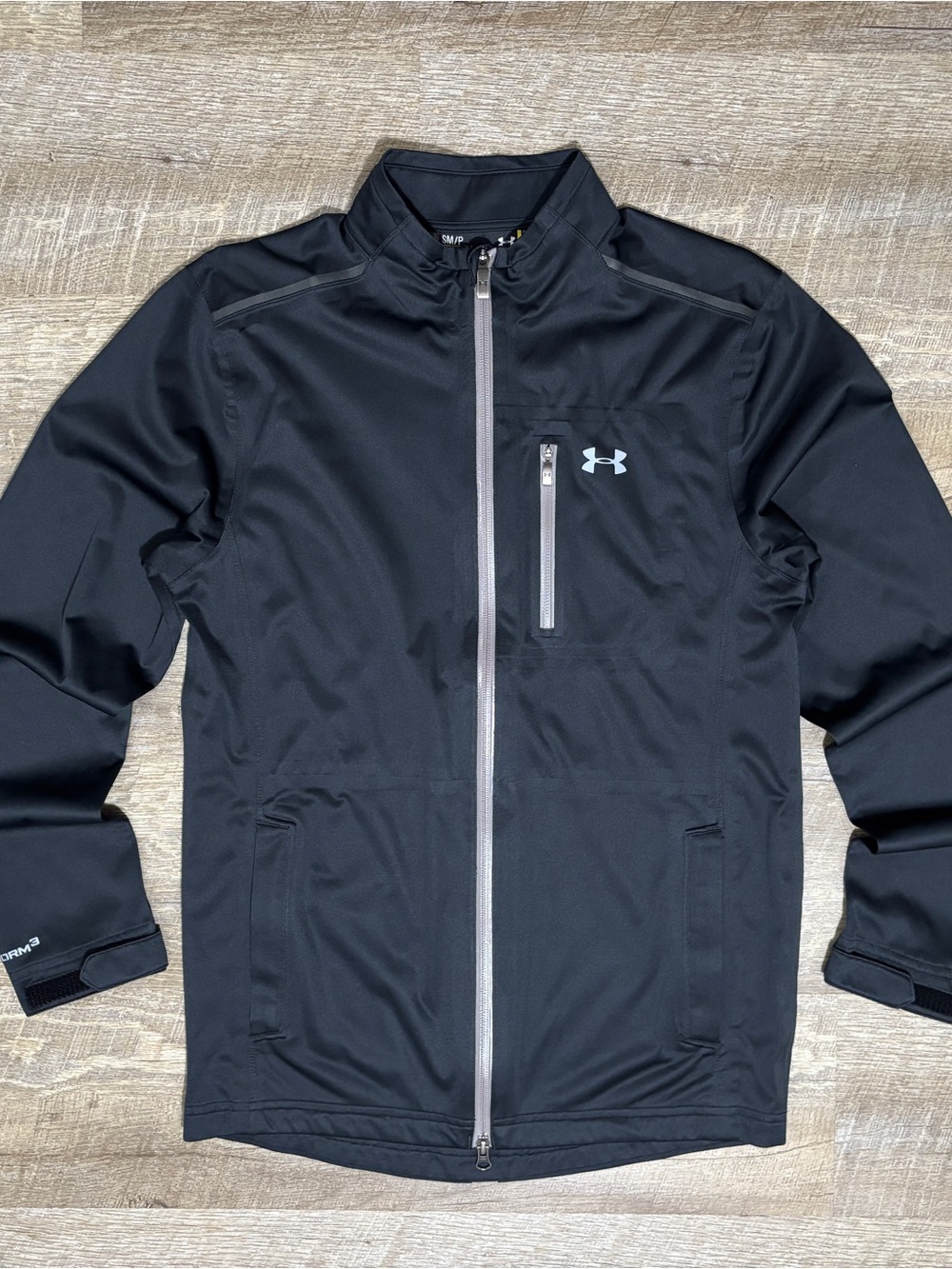 Under Armour Storm 3 Full Zip Jacket Lightweight Wicking Mock Neck Athletic
